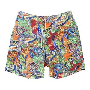 Vintage Polo Ralph Lauren Board Shorts Men’s Size XL Paisley Floral Swim Trunks